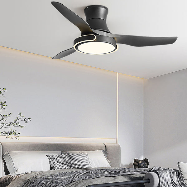 Modern Dimming Integrated Ceiling Fan Light with Remote Control