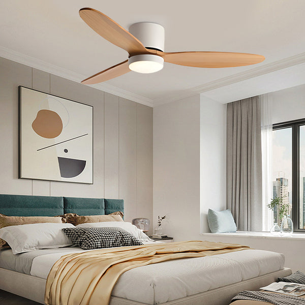 Scandinavian Frequency Conversion Ceiling Fan With Light