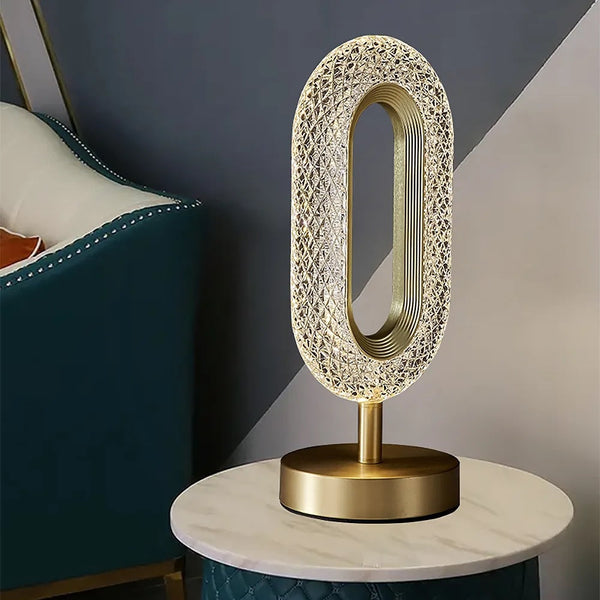 Modern Oval Ring Shape Table Lamp