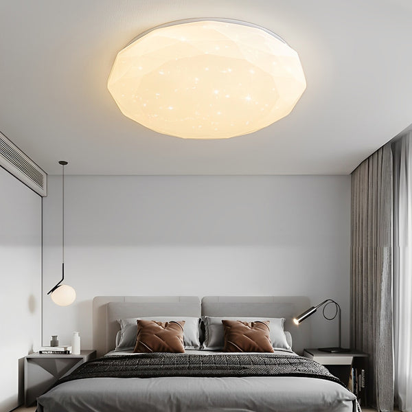 Acrylic Dimmable Flush Ceiling Light In Bedroom