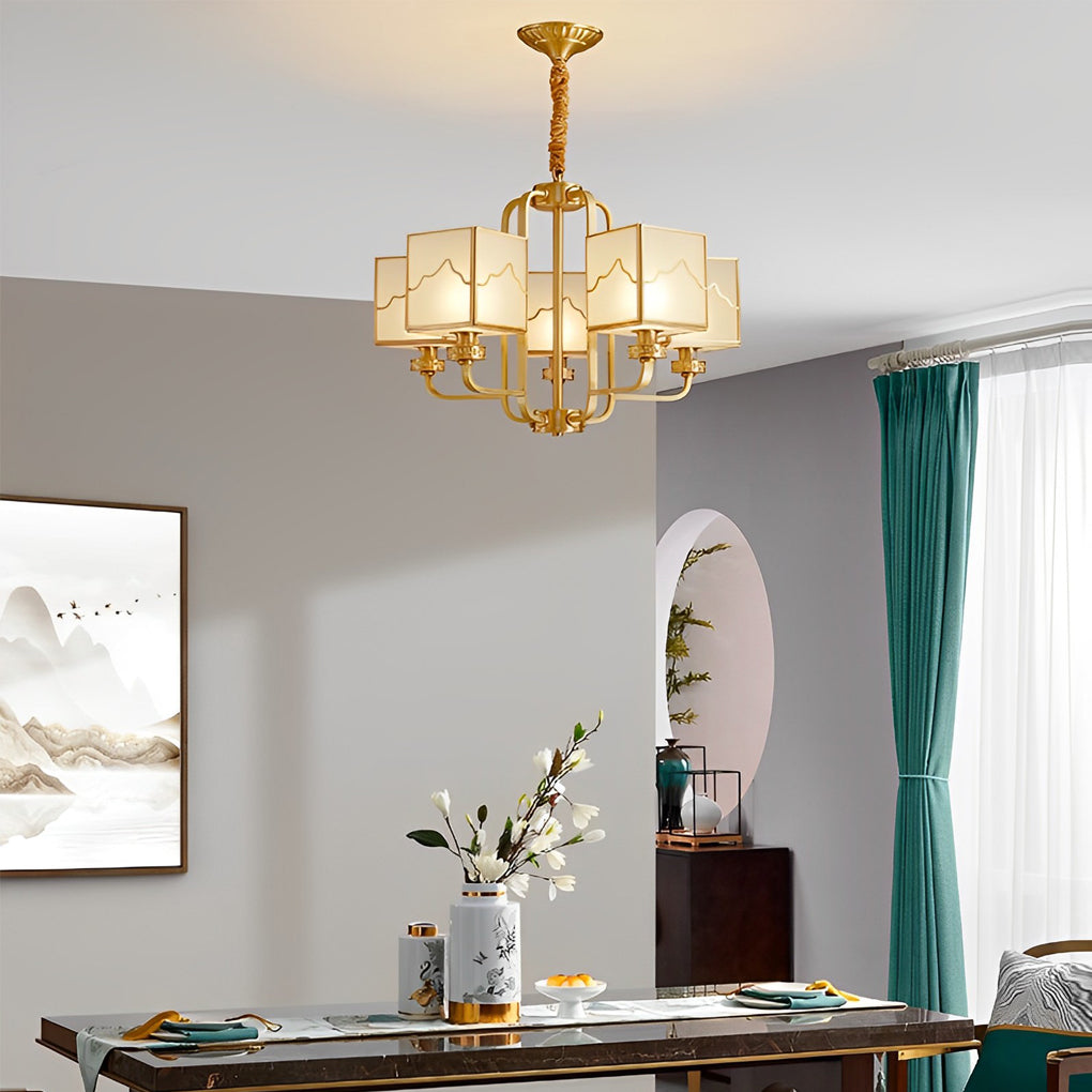 Chinese-style Chandelier in the Bedroom