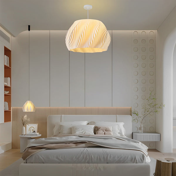 Modernism Single White Pendant Light LED Shaded Ceiling Pendant Light