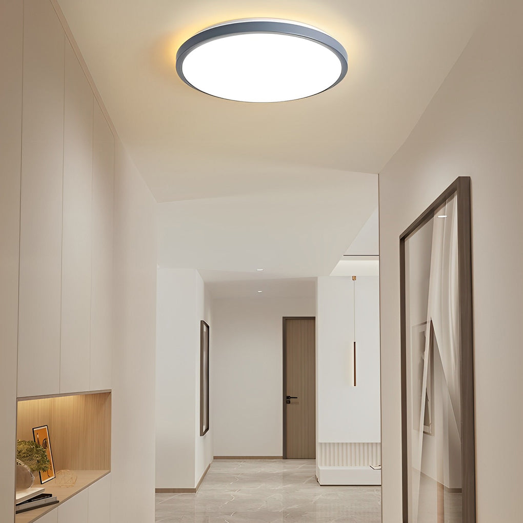Round Shape  Flush Ceiling Light in the Hallway