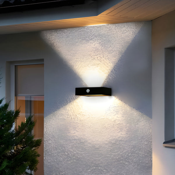 Waterproof Modern Solar Motion Sensor LED Up and Down Wall Light