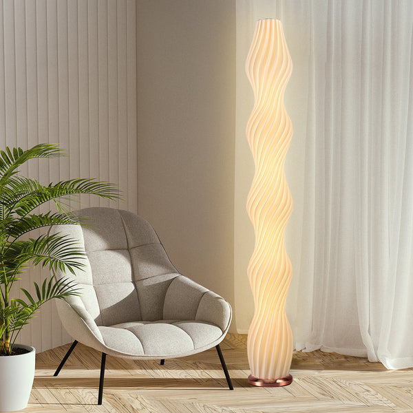 Unique Style Rose Gold Base White standing Floor Light Floor Lamp
