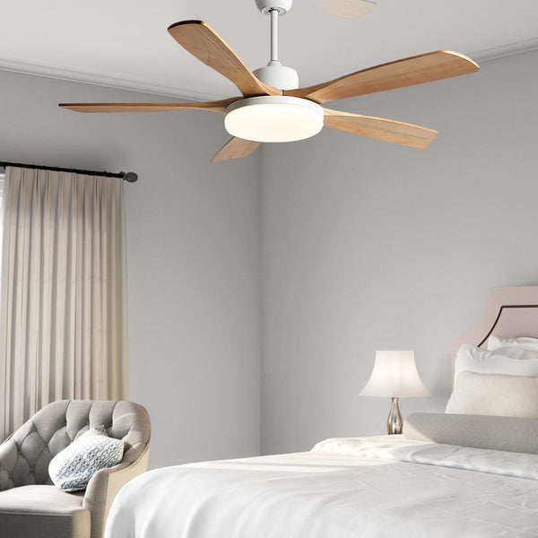 Scandinavian Dimmable LED Ceiling Fan Lighting with Remote Control
