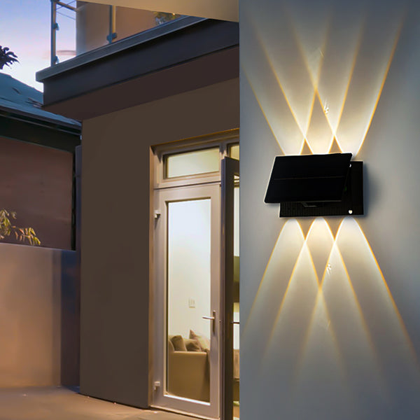 IP65 Waterproof LED Modern Rectangular Solar Up and Down Wall Light