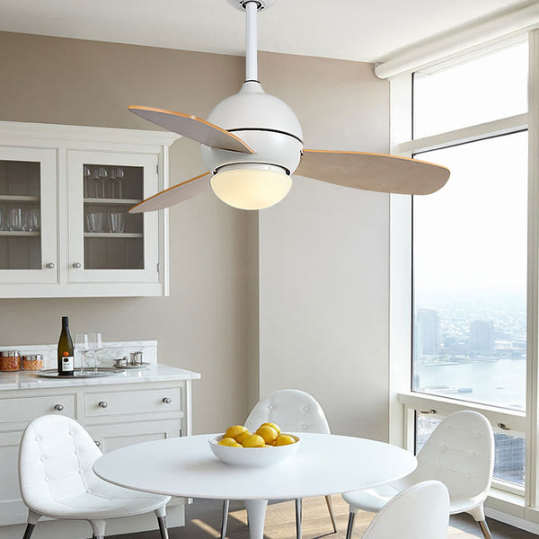 Scandinavian LED Remote Control Ceiling Fan With Light