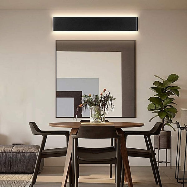 Modern Matte Black LED Indoor Vanity Light  Anti-Glare Indoor Wall Lighting